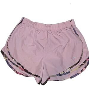 Womens Nike Dri-fit Running Shorts Size Large Pink Athletic Shorts
